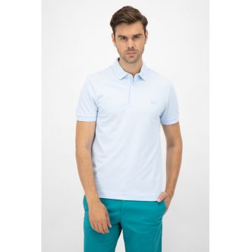 Tricou polo regular fit cu logo discret