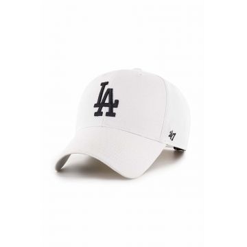 47brand sapca MLB Los Angeles Dodgers culoarea alb, cu imprimeu