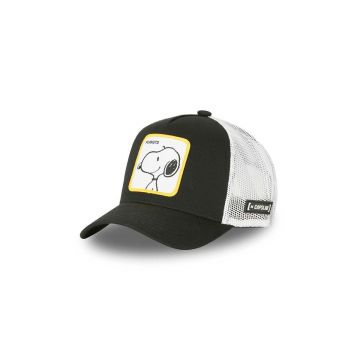 Capslab șapcă PEANUTS culoarea negru, cu imprimeu