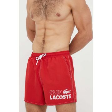 Lacoste pantaloni scurți de baie culoarea roșu MH5637-6H5