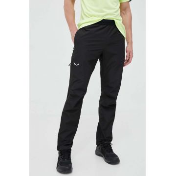 Salewa pantaloni de exterior Puez Aqua PTX 2.5L culoarea negru