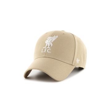 47brand șapcă din amestec de lână EPL Liverpool culoarea galben, cu imprimeu