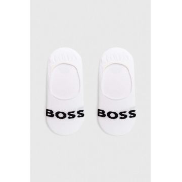 BOSS sosete 2-pack barbati, culoarea alb