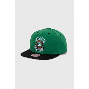 Mitchell&Ness sapca Boson Celtics culoarea verde, cu imprimeu