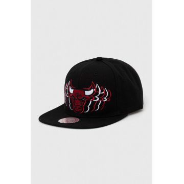 Mitchell&Ness sapca Chicago Bulls culoarea negru, cu imprimeu