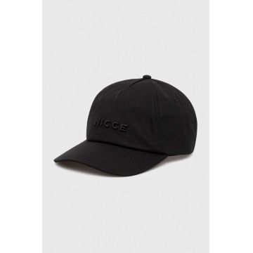 Nicce șapcă de baseball din bumbac culoarea negru, neted