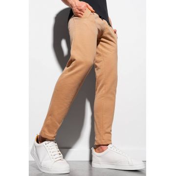 Pantaloni sport de bumbac cu snur de ajustare in talie Pantaloni sport de bumbac cu snur de ajustare in talie