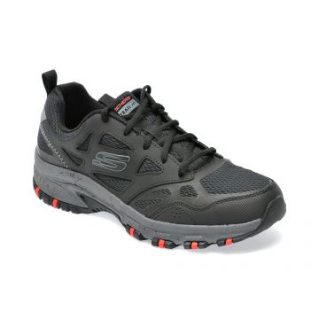 Pantofi SKECHERS negri, HILLCREST, din material textil