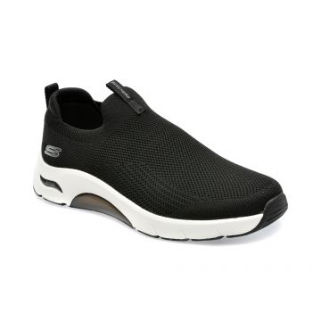 Pantofi sport SKECHERS negri, SKECH-AIR ARCH FIT, din material textil