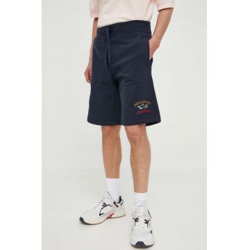 Paul&Shark pantaloni scurti din bumbac culoarea albastru marin