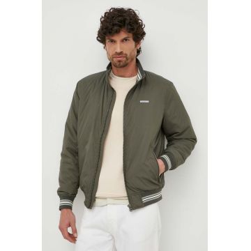 Pepe Jeans geaca Bon barbati, culoarea verde, de tranzitie