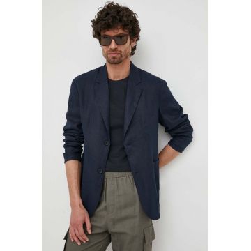 Sisley sacou de in culoarea albastru marin