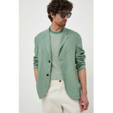 Sisley sacou de in culoarea verde