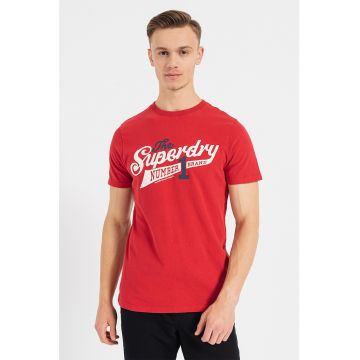 Tricou cu logo Vintage Scripted