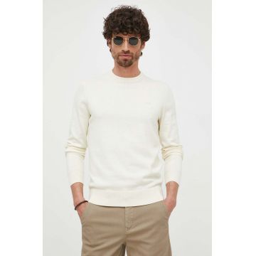 BOSS pulover din amestec de casmir BOSS CASUAL culoarea negru, light
