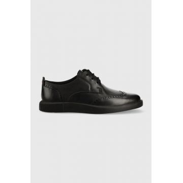 Camper pantofi de piele Bill barbati, culoarea negru, K100537.003