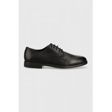 Camper pantofi de piele Truman barbati, culoarea negru, K100243.001