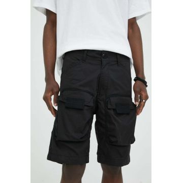 G-Star Raw pantaloni scurti barbati, culoarea negru