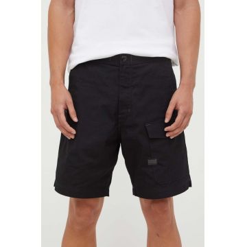 G-Star Raw pantaloni scurti din bumbac culoarea negru