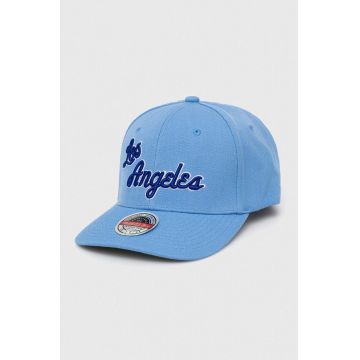 Mitchell&Ness șapcă din amestec de lână Los Angeles Lakers cu imprimeu