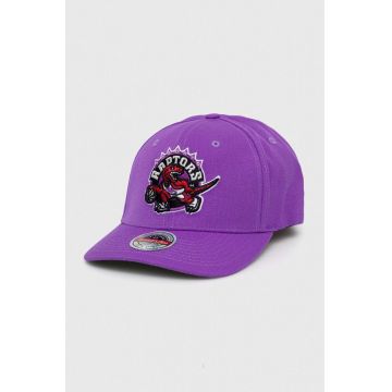 Mitchell&Ness șapcă din amestec de lână Toronto Raptors culoarea violet, cu imprimeu