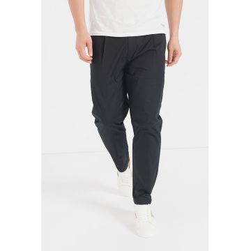 Pantaloni din amestec de bumbac organic cu talie medie