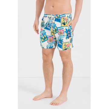 Pantaloni scurti cu imprimeu floral - pentru innot