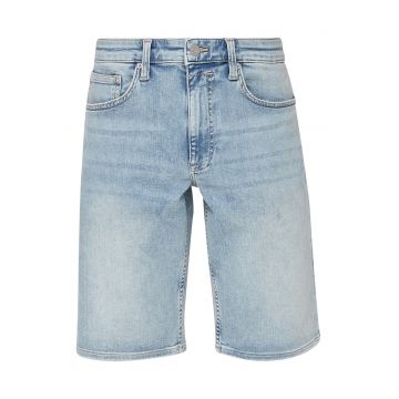 Pantaloni scurti de denim cu aspect decolorat