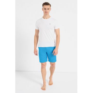 Pijama cu pantaloni scurti de bumbac cu imprimeu