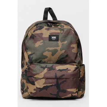 Rucsac cu imprimeu camuflaj si buzunar frontal Old Skool III