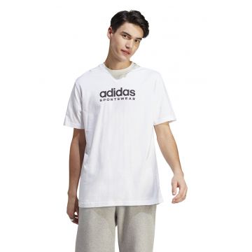 Tricou cu decolteu la baza gatului si logo
