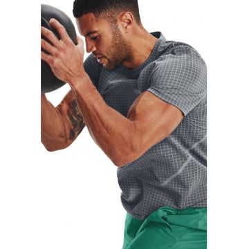 Tricou cu imprimeu logo -pentru fitness Seamless Grid