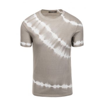 Tricou de bumbac cu aspect tie-dye