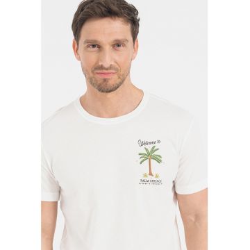 Tricou de bumbac cu imprimeu grafic