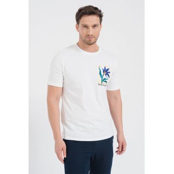 Tricou de bumbac organic cu imprimeu pe spate