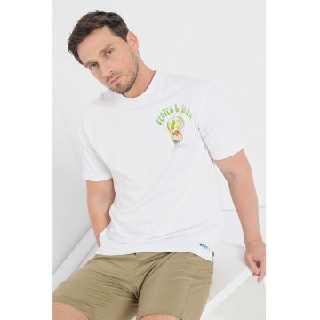 Tricou de bumbac organic cu imprimeu pe spate