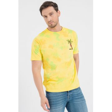 Tricou de bumbac organic cu model tie-dye