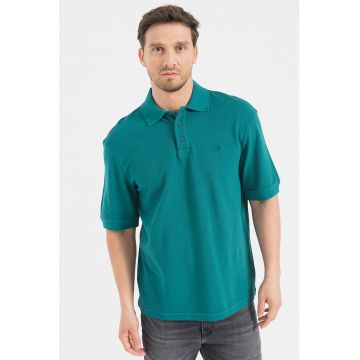 Tricou polo din pique de bumbac