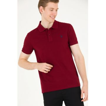 Tricou polo slim fit din amestec de bumbac