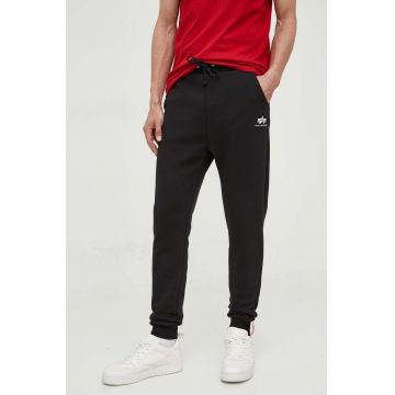 Alpha Industries pantaloni de trening culoarea negru, neted 116370.03-Black