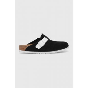 Birkenstock papuci 1025895 Boston barbati, culoarea negru, Boston