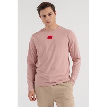 Bluza de bumbac Diragolo - Roz prafuit