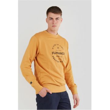 Bluza sport cu decolteu la baza gatului si imprimeu Warren