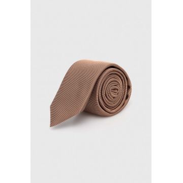 HUGO cravata de matase culoarea negru