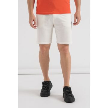 Pantaloni scurti de bumbac cu snur in talie