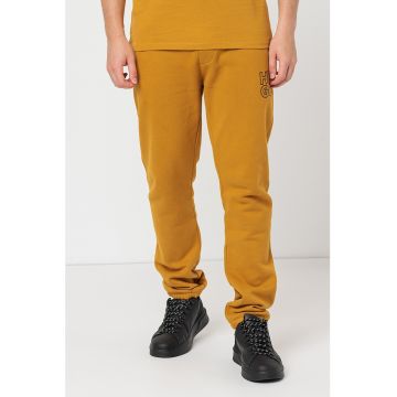 Pantaloni sport cu logo brodat Demu