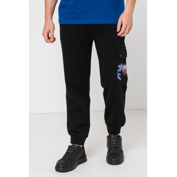 Pantaloni sport cu logo Dobcat