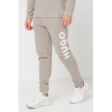Pantaloni sport de bumbac cu imprimeu logo Dutschi