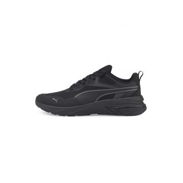 Pantofi sport de plasa cu garnituri de piele ecologica Supertec