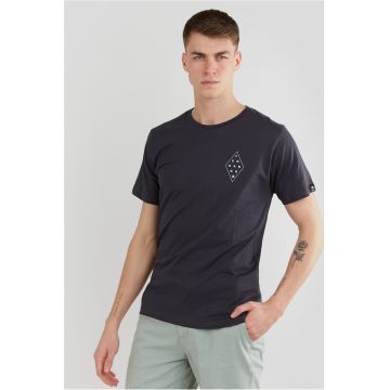 Tricou cu imprimeu pe partea din spate Basic